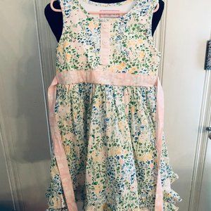 Sweet Honey multi colored flower Easter dress size 10 years
